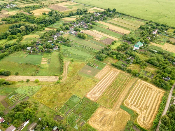 Ukrayna tarım sahalarının hava aracı görüntüsü.