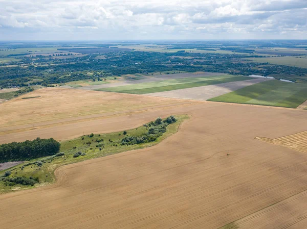 Ukrayna tarım sahalarının hava aracı görüntüsü.