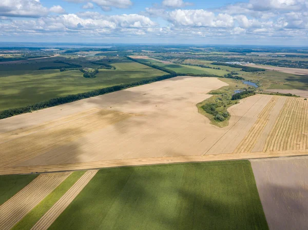 Ukrayna tarım sahalarının hava aracı görüntüsü.