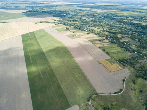 Ukrayna tarım sahalarının hava aracı görüntüsü.