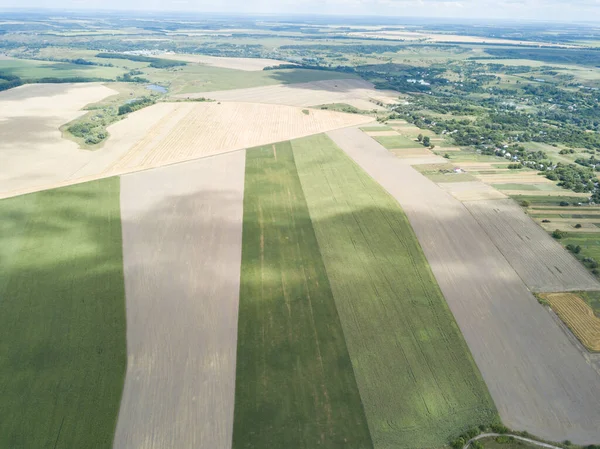 Ukrayna tarım sahalarının hava aracı görüntüsü.