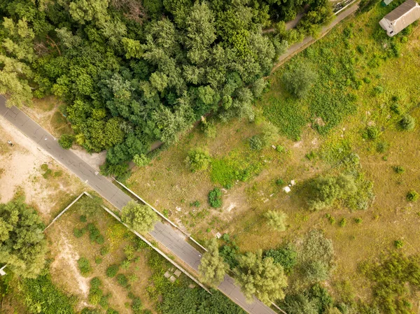 Vue Aérienne Parc Dans Ville Kiev Ukraine — Photo