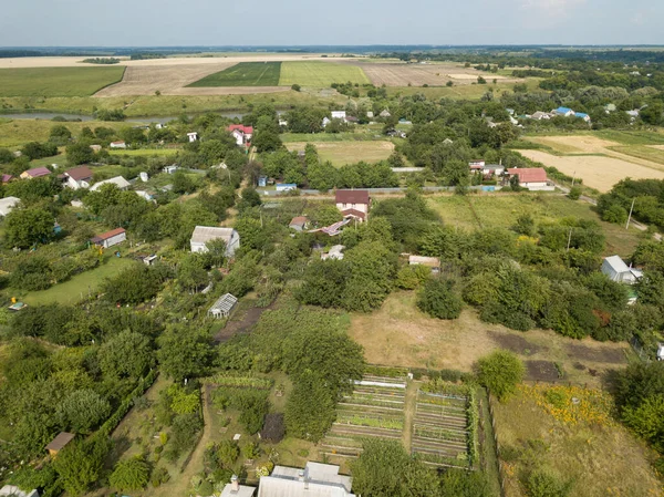 Légi Felderítő Ukrán Vidéki Táj — Stock Fotó