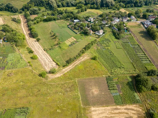 Drohnen Aus Der Luft Ukrainische Ländliche Landschaft — Stockfoto