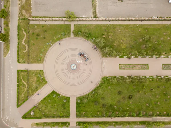 Vista Aérea Del Dron Parque Kiev —  Fotos de Stock