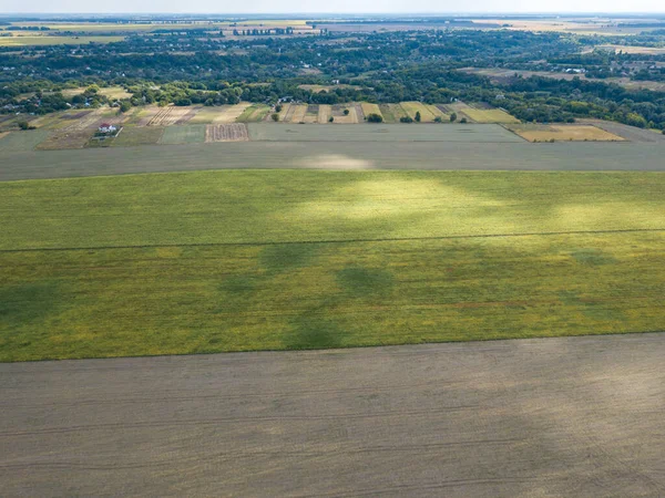 Drohnen Aus Der Luft Landwirtschaftliche Flächen Der Ukraine — Stockfoto