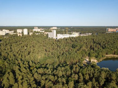 Hava aracı görüntüsü. Çamlı Kiev Parkı.