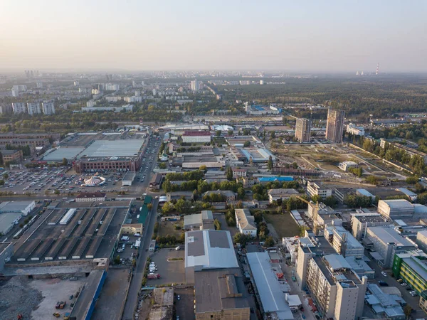 Aerial Drone View Kiev Outskirts — Stock Photo, Image