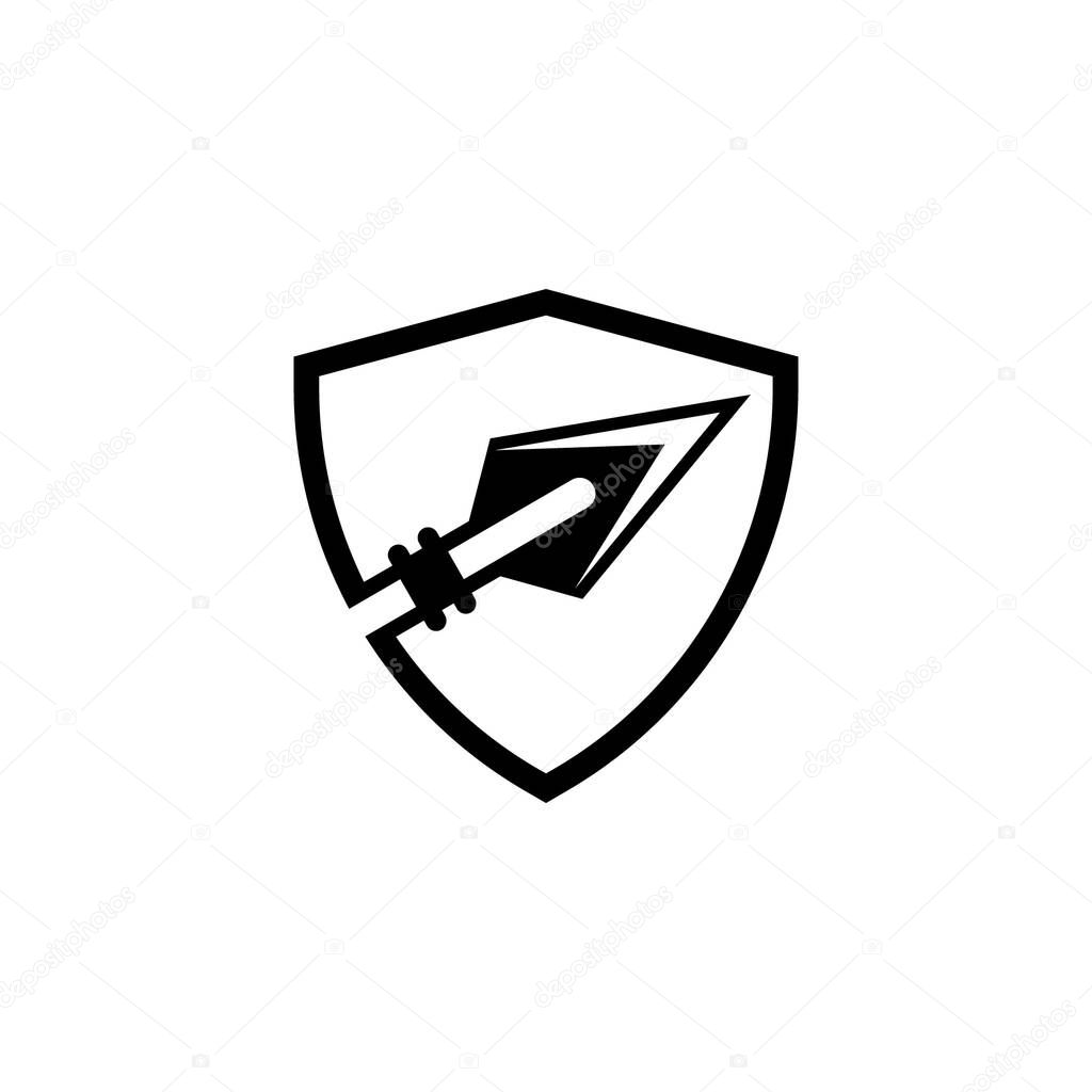 archer shield logo design 