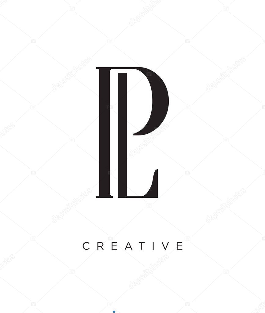 Pl luxury logo design