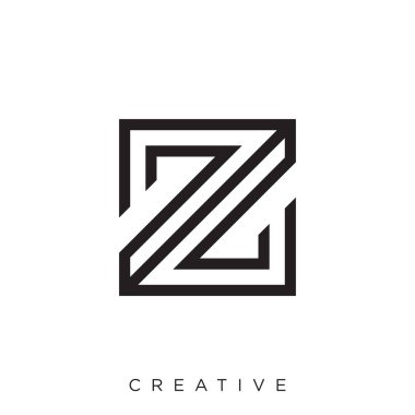 z lüks logo tasarımı vektör simgesi modern