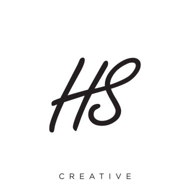 hs logo tasarım vektör simgesi