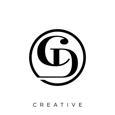 cd logo tasarım vektör simgesi