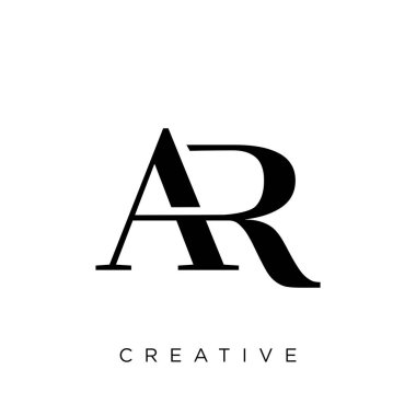 ar lüks logo tasarım vektörü