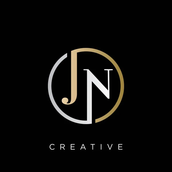 Luxury Initial Logo Design Vector — Stock Vector