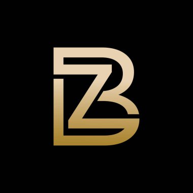 bz logo tasarım vektör simgesi