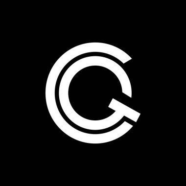 cq logo tasarım vektör simgesi