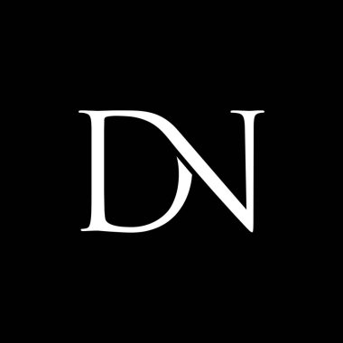 dn lüks logo tasarım vektör simgesi