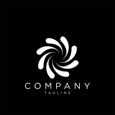 soyut tekno logo tasarım vektör simgesi