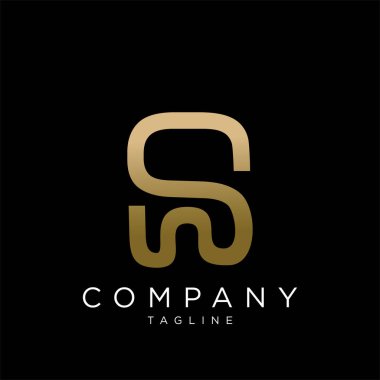 sw logo tasarım vektör simgesi