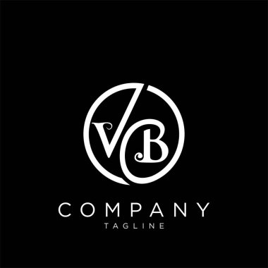 vb lüks logo tasarım vektör simgesi
