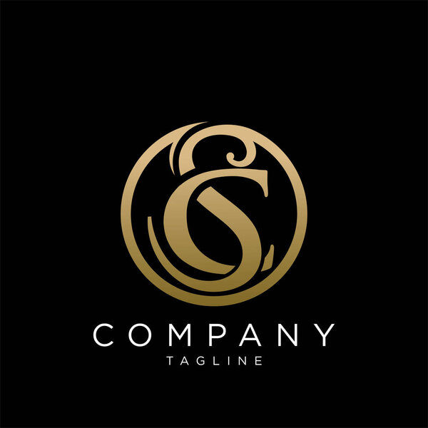 sc luxury logo design vector icon