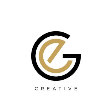 Örneğin daire lüks logo tasarımı vektör simgesi