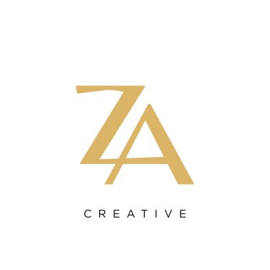za lüks logo tasarım vektör simgesi