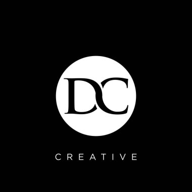 dc lüks logo tasarım vektör simgesi