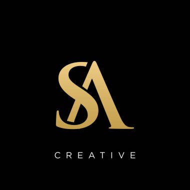 bir lüks logo tasarım vektör simgesi