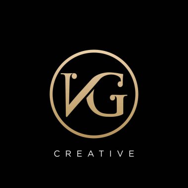 vg lüks logo tasarım vektör simgesi