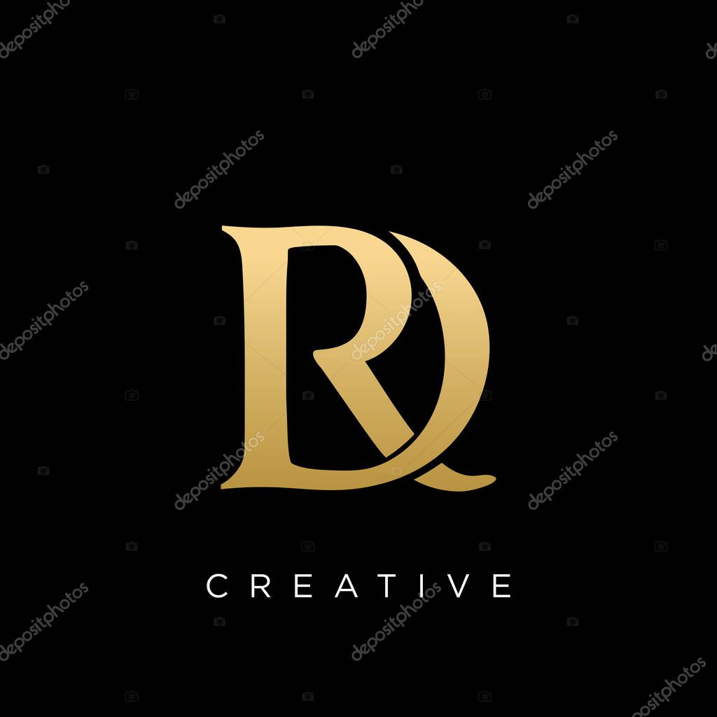 Rd luxury logo design vector icon