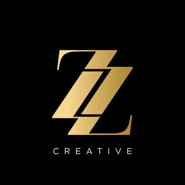 zz lüks logo tasarım vektör simgesi