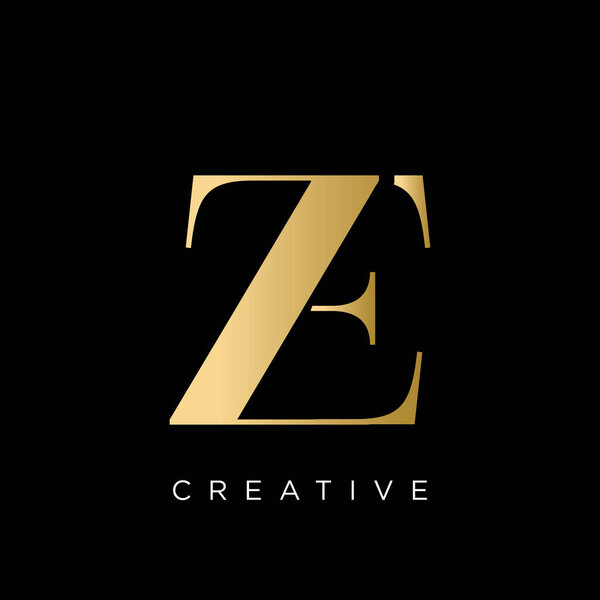 ze luxury logo design vector icon symbol