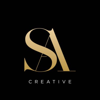 bir lüks logo tasarım vektör simgesi