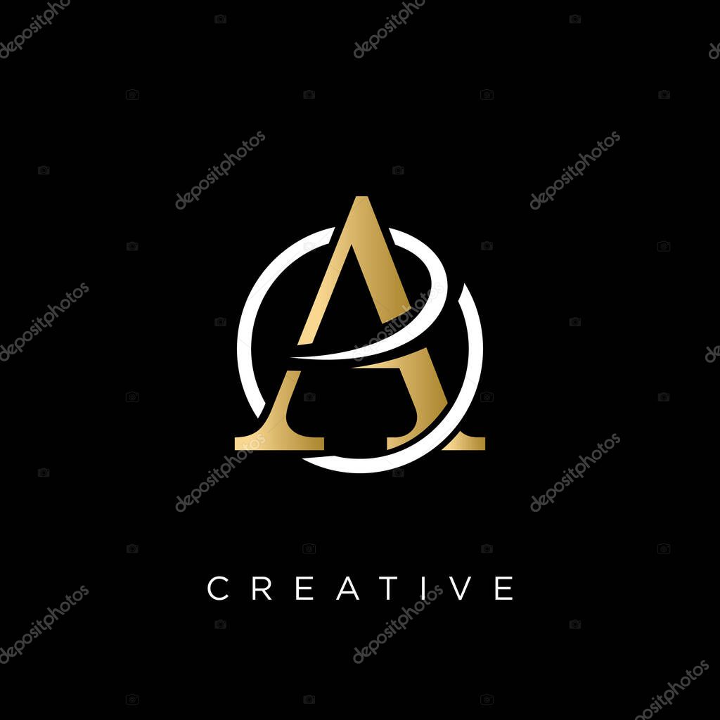 Ae luxury logo design vector icon symbol