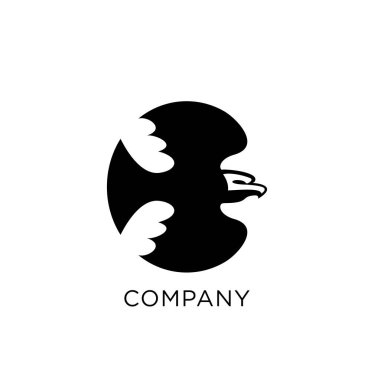 kartal logo tasarım vektör simgesi