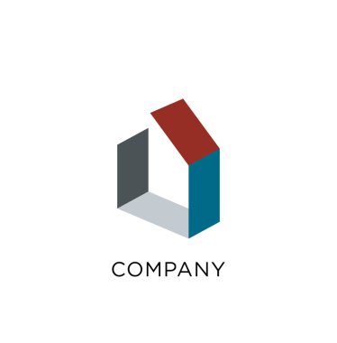 ev modern logo tasarımı vektör simgesi