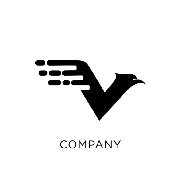 Symbol Vektorové Ikony Digitálního Loga Orla — Stockový vektor