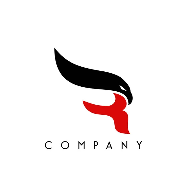Simbolo Icona Vettoriale Logo Design Falco — Vettoriale Stock
