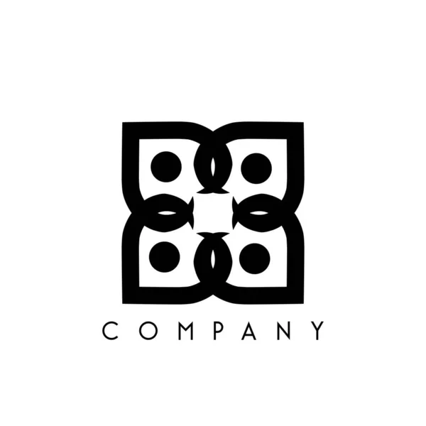 Ludzkie Logo Miłość Społeczność Abstrakcyjny Projekt Wektor Symbol Ikony — Wektor stockowy