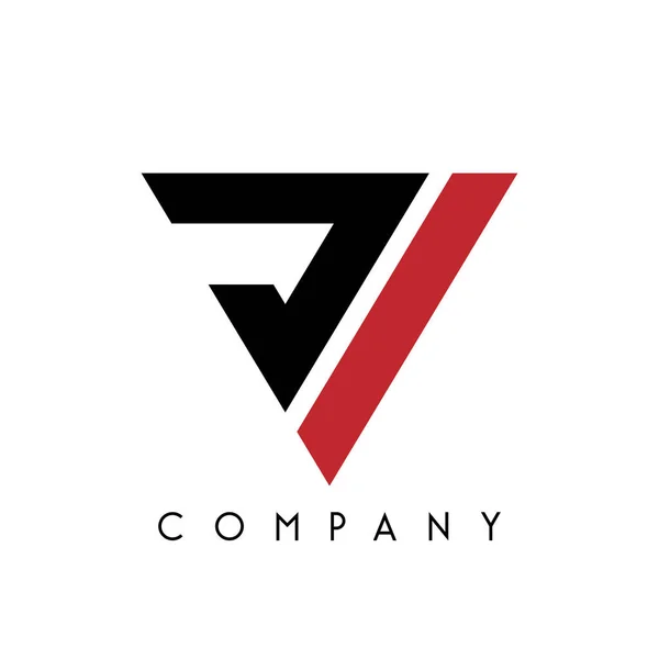 Triángulo Logotipo Diseño Vector Icono Símbolo — Vector de stock