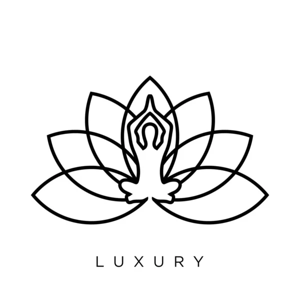 yoga logo design vector icon