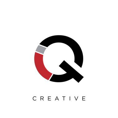 iq logo tasarım vektör simgesi