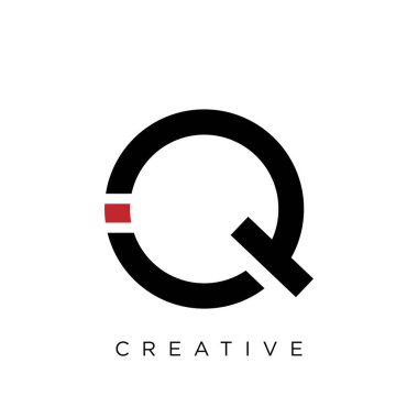 iq logo tasarım vektör simgesi