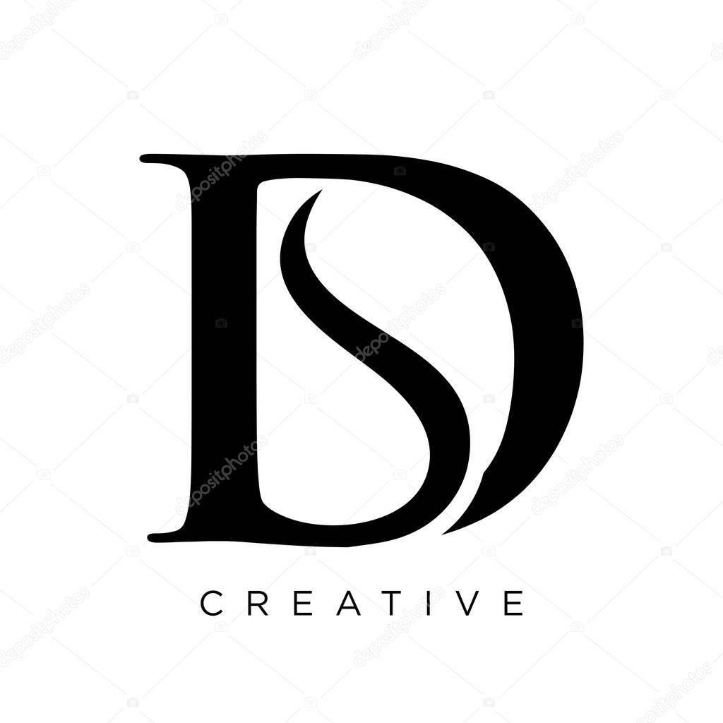 Ds logo design vector icon