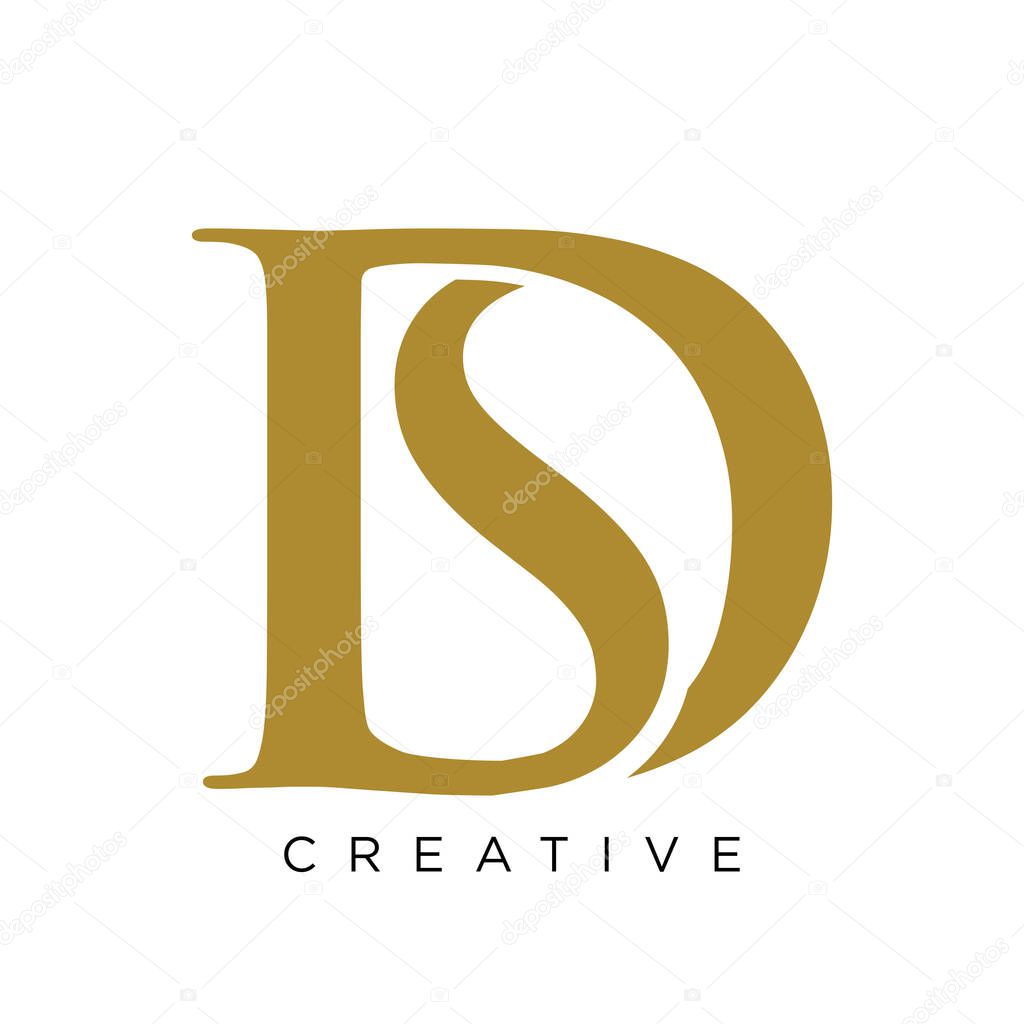 Ds luxury logo design vector icon
