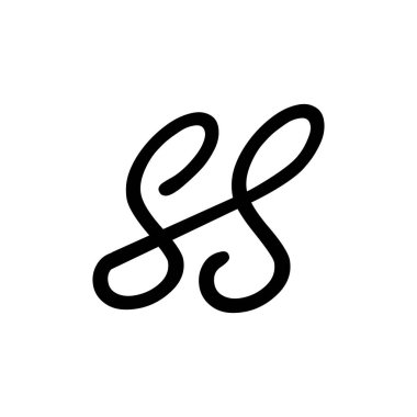 ss lüks logo tasarım vektör simgesi