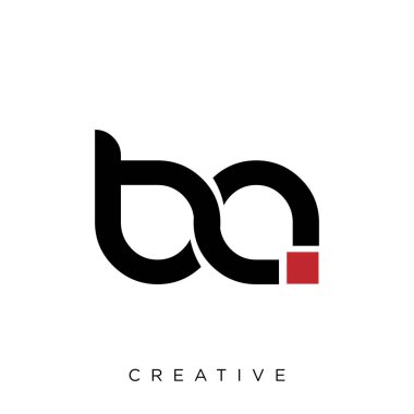 ba ilk logo tasarımı vektör simgesi lüksü
