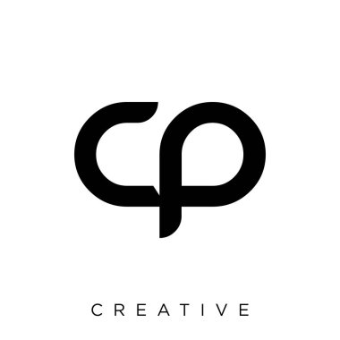 cp ilk logo tasarım vektör simgesi lüksü